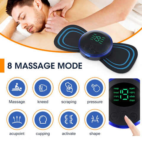 Digital Electric Mini Massager – Portable EMS Pain Relief & Muscle Relaxer ⚡