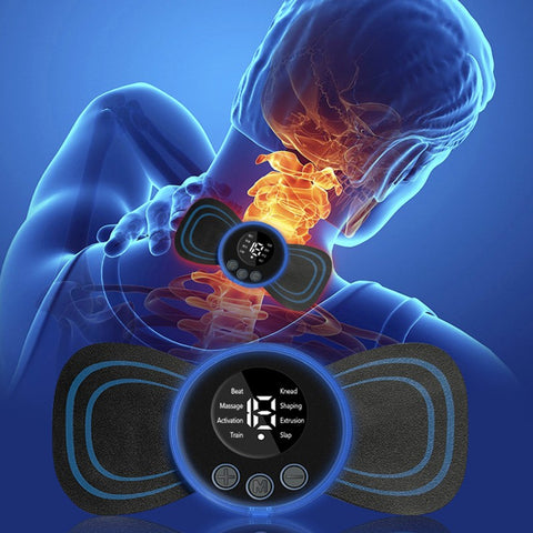 Digital Electric Mini Massager – Portable EMS Pain Relief & Muscle Relaxer ⚡
