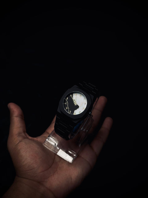 Arabic Aura Marble Watch – Elegant & Stylish ⌚