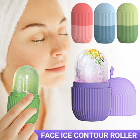 Cool Your Skin with the Reusable Silicone Ice Roller – Tighten Pores, Reduce Puffiness & Refresh Your Face.