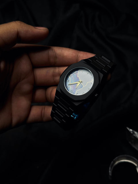 Arabic Aura Marble Watch – Elegant & Stylish ⌚