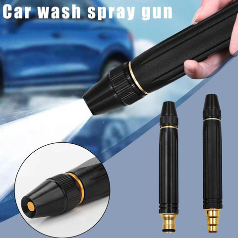 💦 Portable High-Pressure Water Sprayer Nozzle | Adjustable Metal Jet Spray for Car Wash, Garden & Cleaning 🌿🚗