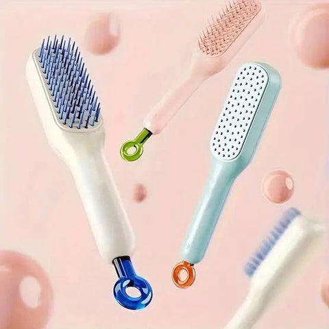 Self-Cleaning Hair Brush – No More Hair Mess, Just Smooth Styling!