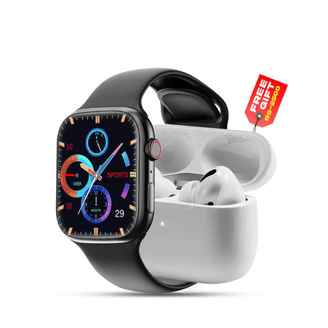 🔥 10-in-1 Series 9 Smart Watch + FREE Airbuds Gift! ⌚🎧 Limited Time Offer! 🚀